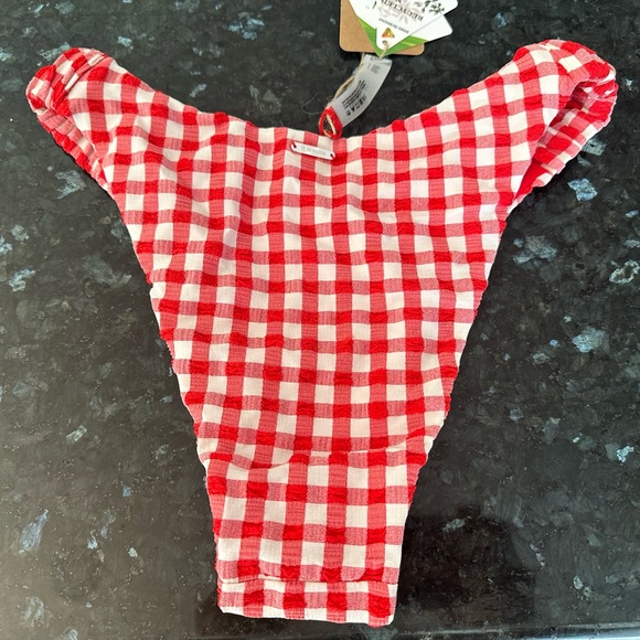 Red Checkered Bikini Bottom - Picture 2 of 8